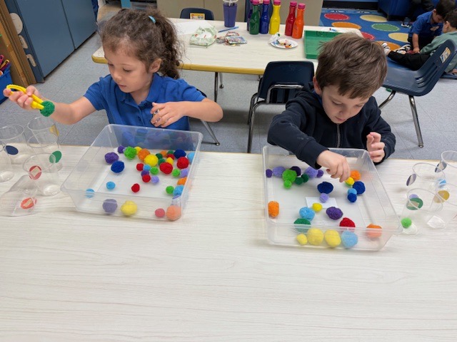 Two-year-old classroom art project